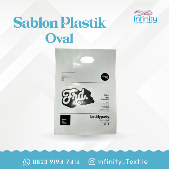 Plastik Sablon (Oval/Tali)