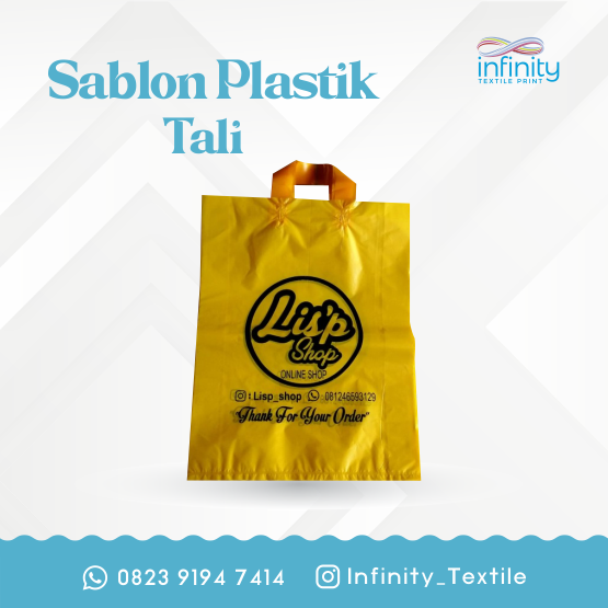 Plastik Sablon (Oval/Tali)