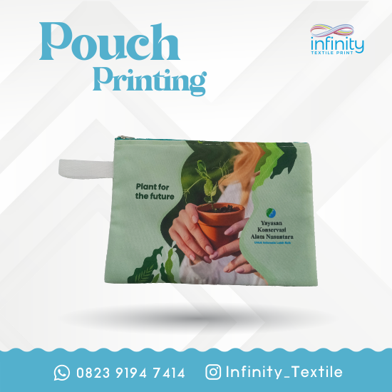 Pouch Fullprinting  uk 22 x 17 cm Sedang