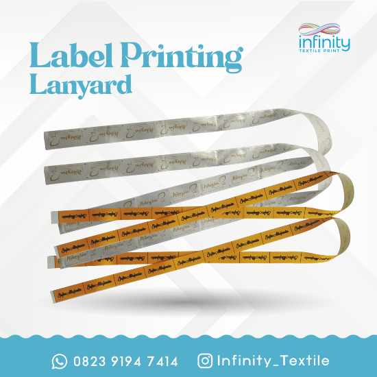 Label Printing Bahan Lanyard 