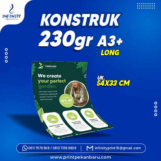Laser Konstruk Long 230 gr 54 x 33 cm Map