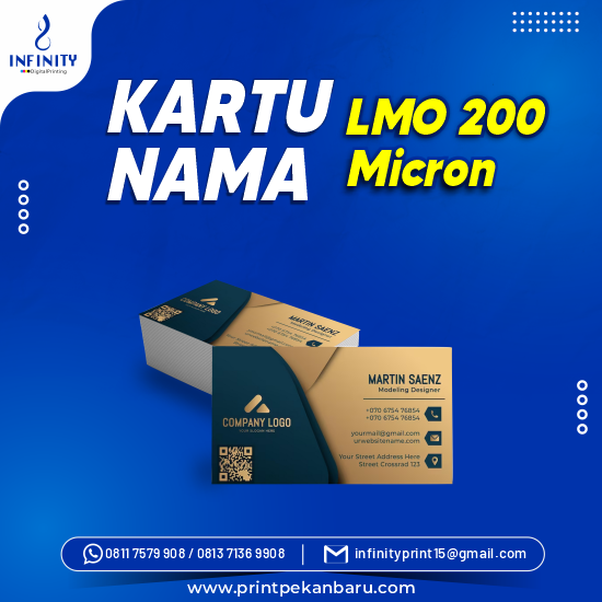Kartu Nama Kertas LMO 200 micron