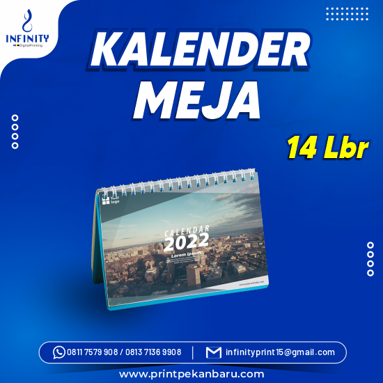 Kalender Meja 14 Lembar