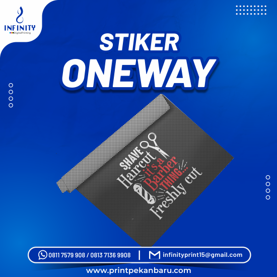 Stiker Oneway Cetak Aja (Indoor)