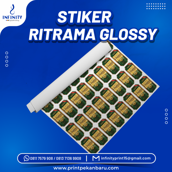 Stiker Ritrama Glossy Hires Cetak Aja Infinity Digital Printing
