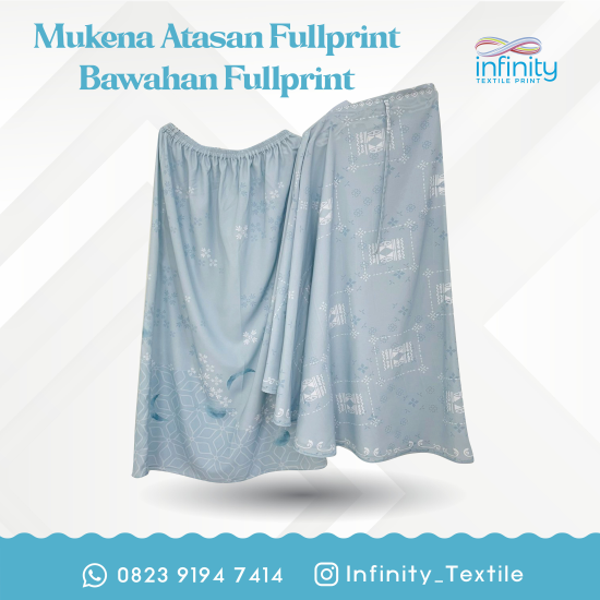 Mukena Atas Bawahan Fullprint