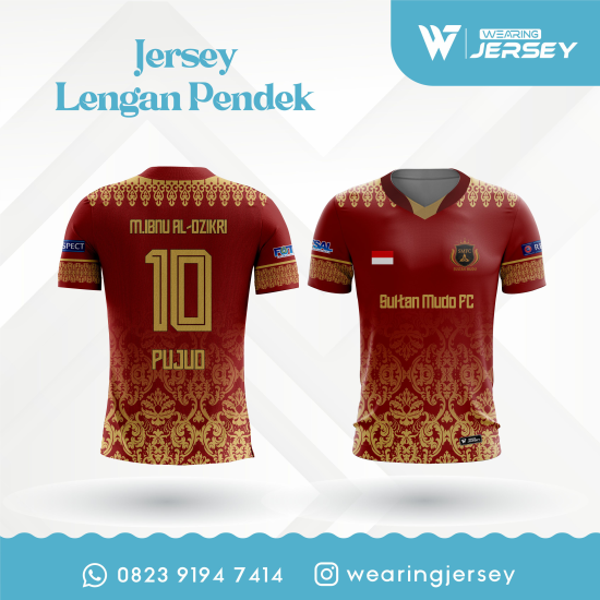 Jersey Fullprint Lengan Pendek