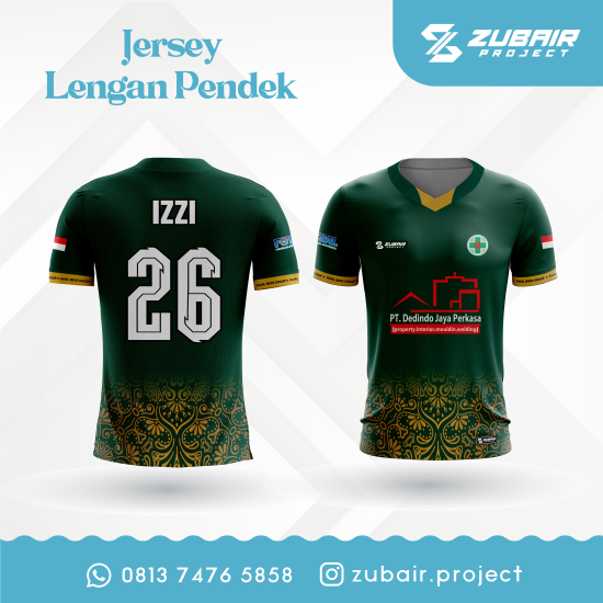 Jersey Fullprint Lengan Pendek (Zubair)