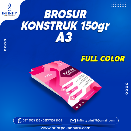 Brosur Konstruk 150gr A3 Full Warna Cetak Aja