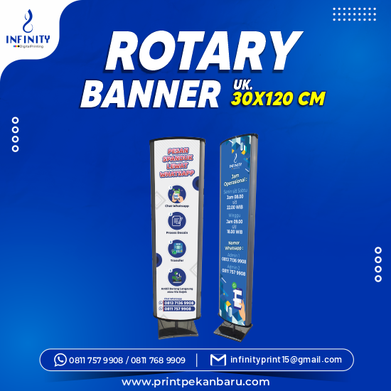Rotary Banner uk 30 x 120 cm