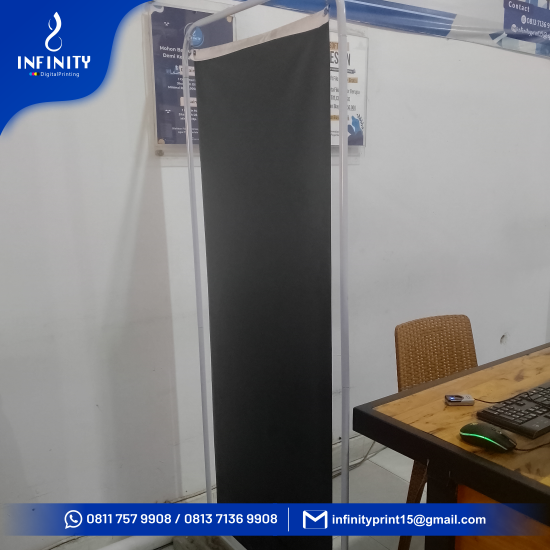 Door Frame Banner uk 60 x 160 cm + Kaki Cetak Aja