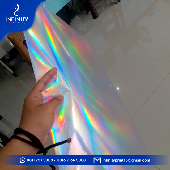 Stiker Quantac Hologram A3+ 32,5 x 48,5 cm