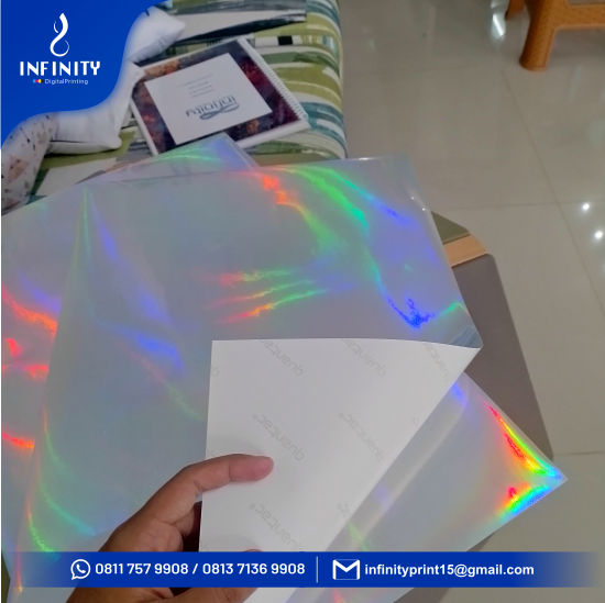 Stiker Quantac Hologram A3+ 32,5 x 48,5 cm