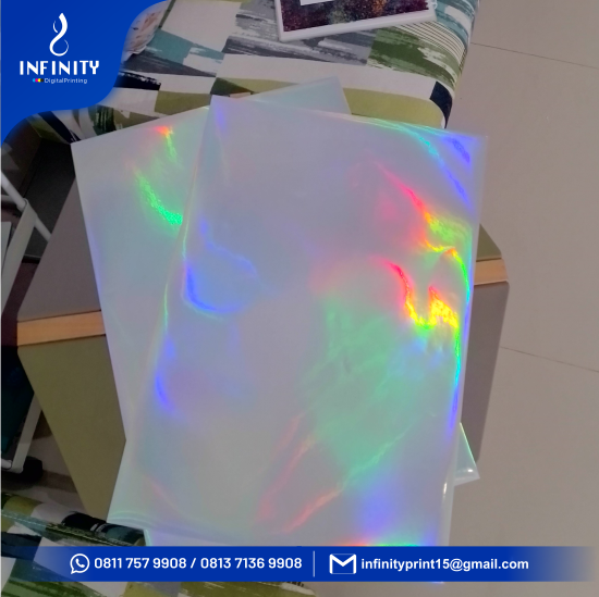 Stiker Quantac Hologram A3+ 32,5 x 48,5 cm