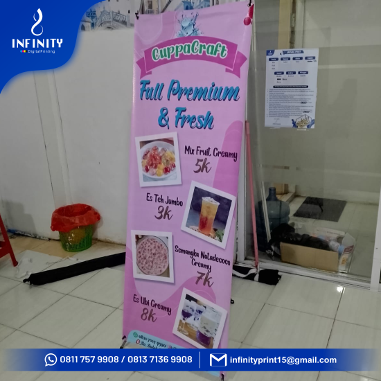 X Banner 340gr BO Cetak Aja
