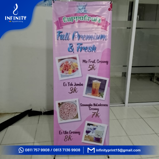 X Banner 340gr BO Cetak Aja