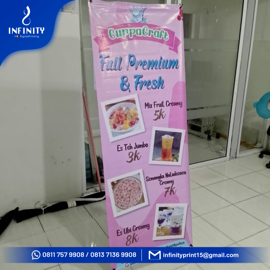 X Banner 340gr BO Cetak Aja